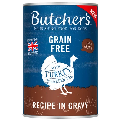 Afbeelding van 24x 400g Butcher&#039;s Original Graanvrij met kalkoen in saus Nat Hondenvoer
