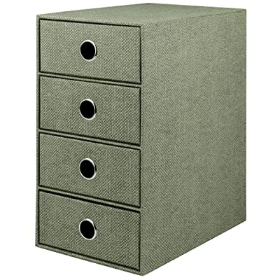 Afbeelding van Rössler Papier 1524452674 S.O.H.O. 4 delige ladebox voor DIN A5, met greepgat, Special line Sage, 250 x 175 320 mm, 1 stuk