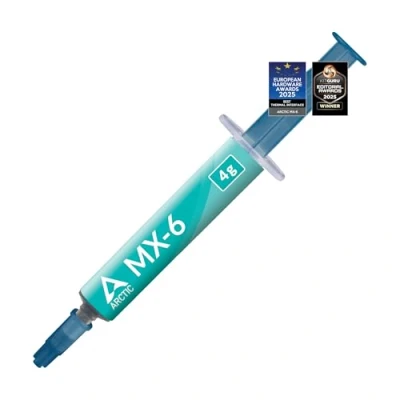 Afbeelding van ARCTIC MX 6 (4 g) Ultieme prestatie thermal paste voor CPU, consoles, grafische kaarten, laptops, Koelpasta, zeer hoge thermische geleidbaarheid, lange levensduur, niet geleidend, capacitief