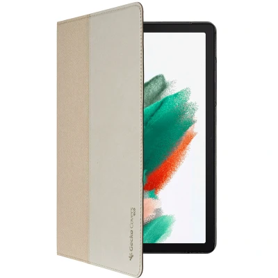 Afbeelding van Samsung Galaxy Tab A9 Plus Hoes: Gecko Covers Easy Click Eco Bookcase Sand Kunstleder Tablet Hoezen