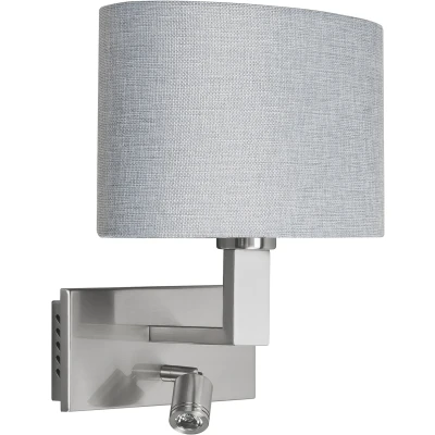 Afbeelding van Highlight New oval Wandlamp Geborsteld staal W351537