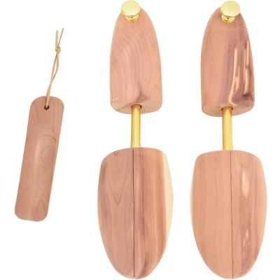 Afbeelding van vidaXL Schoenspanner Massief Cederhout EU 44 45