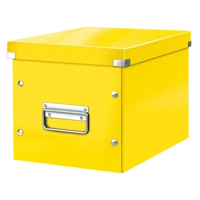 Afbeelding van Leitz Click Store kubus middelgrote opbergdoos, geel