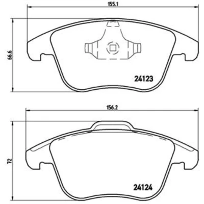 Afbeelding van Brembo Remblokset P 24 076