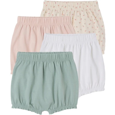 Afbeelding van Vertbaudet Set van 4 meisjesshorts voor pasgeborene