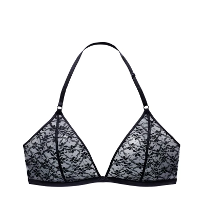 Afbeelding van Vivance Bralette bh in elegante triangle snitsvorm met halterbandjes, lingerie