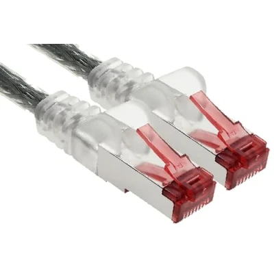 Afbeelding van Cat6 Kabel Ethernet Cable Gigabit LAN Netwerkkabel RJ45 Cat 6 15m transparant 1 stuk