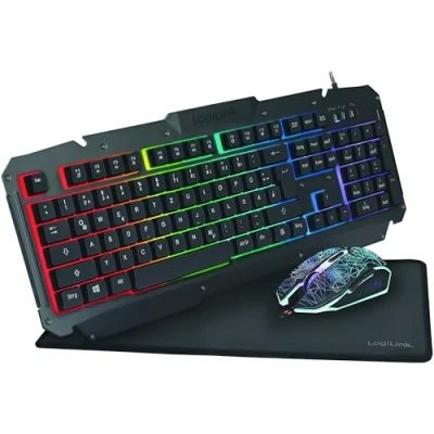 Afbeelding van LogiLink ID0185 toetsenbord USB QWERTY Engels Zwart