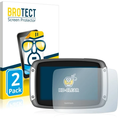 Afbeelding van BROTECT (2 Stuks) Schermbeschermer voor TomTom Rider 400 Screen Protector Transparant