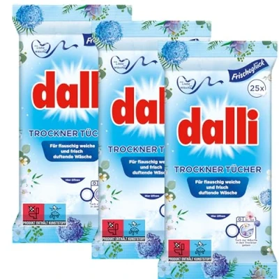 Afbeelding van Dalli Droogdoekjes. Geniet van de ervaring pluizig zacht en fris geurend wasgoed (verpakking 3)