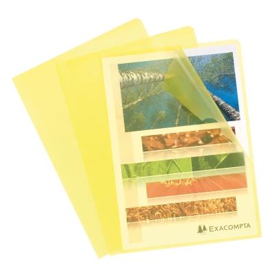 Afbeelding van PK 100 L mappen geko rrelde PP A4 geel per 10