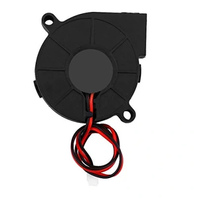 Afbeelding van Koelventilator voor 3D printer, DC 12/24 V Turbofan Koeler Kit Accessoires 50 * 15mm met Lager 2 Pin Connector Blow Radiale Koelventilator(24V)