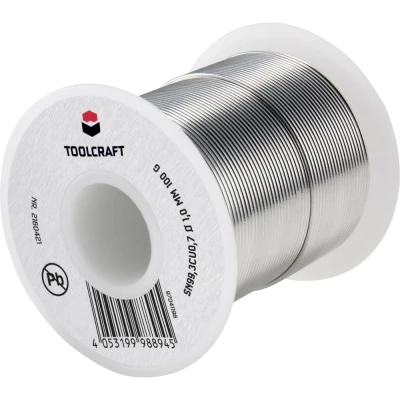 Afbeelding van TOOLCRAFT Soldeertin, loodvrij Spoel Sn99,3Cu0,7 ROL1 100 g 1 mm