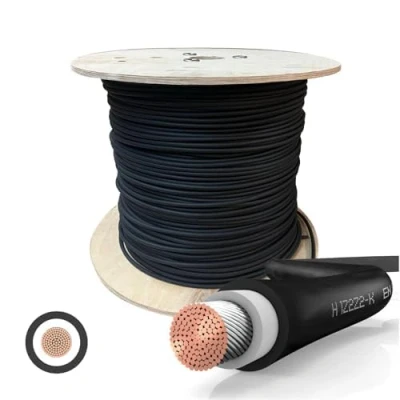 Afbeelding van Zonnekabel per meter 4 mm² H1Z2Z2 K gecertificeerd, rood, zwart, blauw, 5 m 500