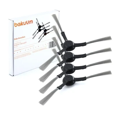 Afbeelding van BAKUUM Set van 4 borstels, zijborstels, voor Xiaomi E12 E10, reserve en accessoireset robotstofzuigers