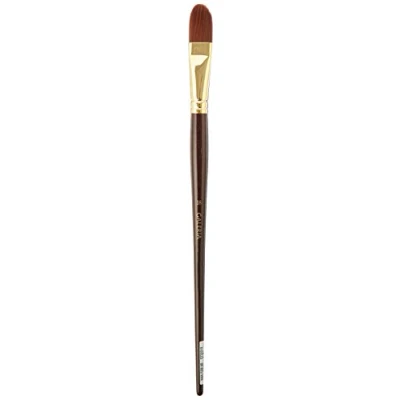 Afbeelding van Winsor &amp; Newton Galeria Acrylverf Penseel kattentong vorm lange steel No. 18 kwast 21mm