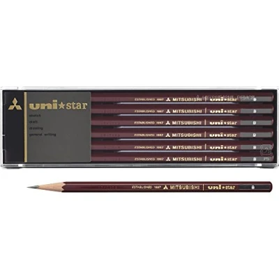 Afbeelding van Mitsubishi Potlood Unistar hexagonaal Standaard B dozijn (12 stuks) (japan import)