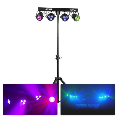Afbeelding van MAX PartyBar1 met 2x RGBW LED spot en Jellymoon incl. statief