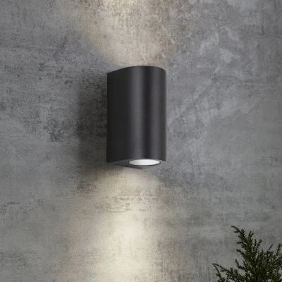 Afbeelding van Big Noa Up&amp;Down Muurlamp Zwart