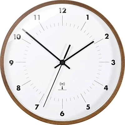 Afbeelding van TFA Dostmann 98.1097 Wandklok Zendergestuurd 25.5 cm x 5 Hout