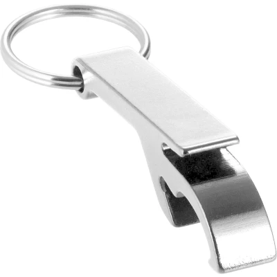 Afbeelding van Sleutelhanger Flesopener Zilver Bier bieropener