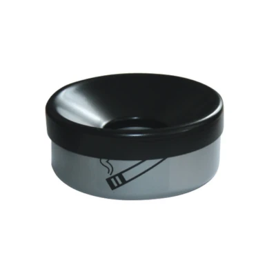 Afbeelding van Veiligheids Tafelasbak 0.2l Hxd 40x90mm Poedergecoat Nieuwzilver