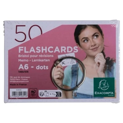 Afbeelding van Flashcard onder film met gebroken ring Exacompta