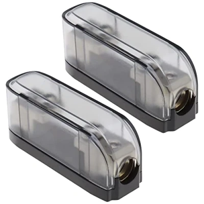 Afbeelding van 2 STKS Mini ANL Zekering Box Houder Basisblok voor Elektronische Elektrische Power Opladen Auto Audio RV Modificatie 150A 32VDC