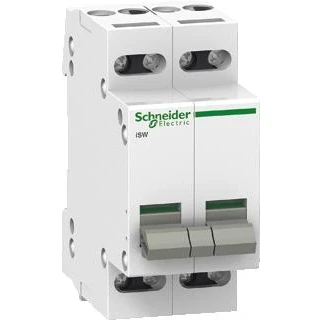 Afbeelding van Schneider electric ii lastschakelaar 3 polig 32a 415v inbouwschakelaar modulair uitschakelaar a9s60332