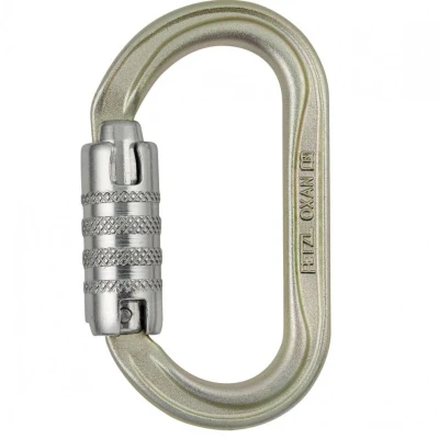 Afbeelding van Petzl Oxan triact lock Stalen karabiner