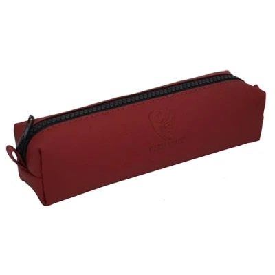 Afbeelding van GERMANUS Etui Schleter Aurel, leer Made in EU (rood), rood, Schooltassenset