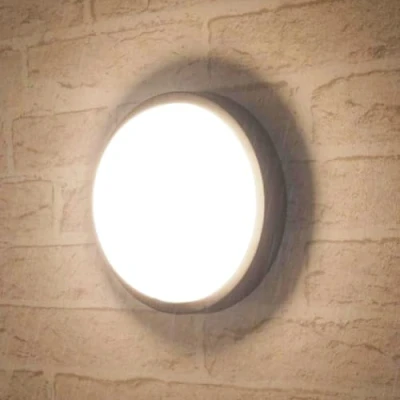 Afbeelding van ANWIO Led buitenverlichting, rond, wandlamp, 13 W, 4000 K, 980 lm, badkamerlamp, IP54 waterdicht, witte plafondlamp, 1 stuk
