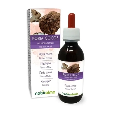 Afbeelding van Poria cocos (Wolfiporia extensa of cocos) paddenstoel Alcoholvrije moedertinctuur Naturalma Vloeibaar extract druppels 120 ml Voedingssupplement Veganistisch