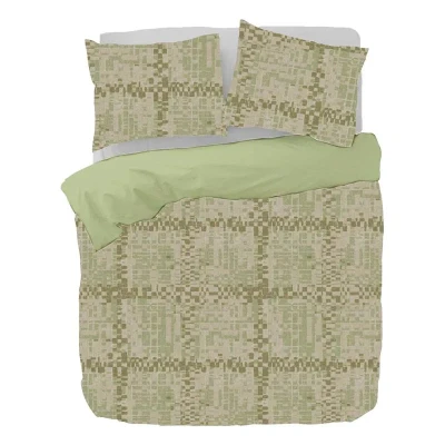 Afbeelding van Dekbedovertrek Kayori Setouchi Groen Tencel 260 x 200 / 220 cm Extra Breed