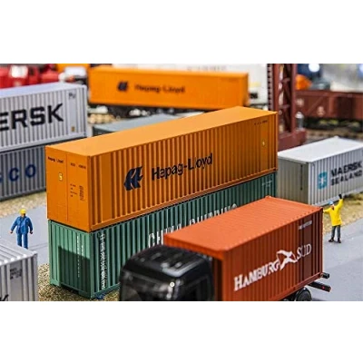 Afbeelding van Faller 40&#039; Hi Cube Container Hapag Lloyd modelbouwsets, hobbybouwspeelgoed voor kinderen, modelverf en accessoires