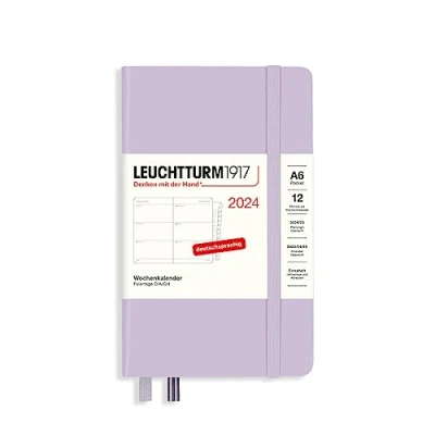 Afbeelding van LEUCHTTURM1917 367625 weekkalender Pocket (A6) 2024, met extra schrift voor adressen en verjaardagen, lila, Duits, 12 maanden