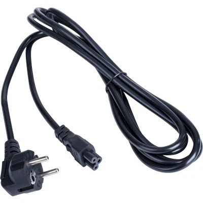 Afbeelding van Akyga Stroom Adapterkabel [1x Randaarde stekker 1x Apparaatbus C5] 3.00 m Zwart