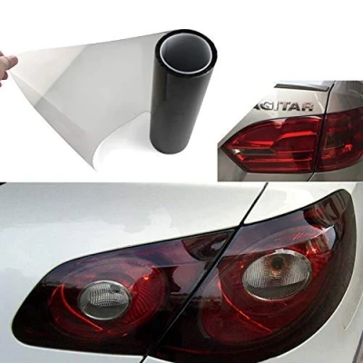 Afbeelding van YAOBLUESEA getinte folie, autofolie, voor koplamp, achterlichten, mistlampen, sticker, 200 x 30 cm, zwart