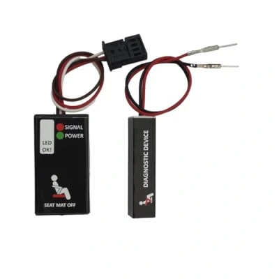 Afbeelding van TBVPARTS emulator zitbezettingssensor SRS bypass simulator voor serie 3 E90, E91, E92, E93, foutoplossing, rood licht mat, zit uitvalmat