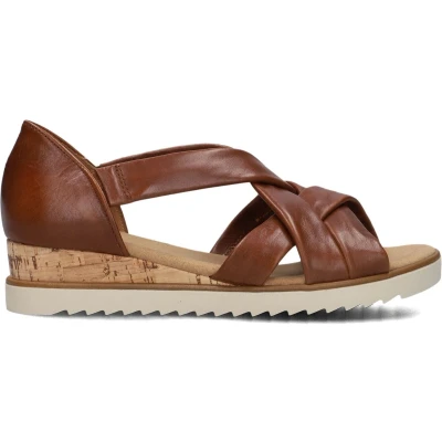 Afbeelding van Gabor 782 Sandalen Met Sleehak Dames Cognac Maat 38,5
