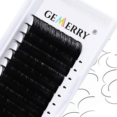 Afbeelding van 8 14mm mix Individuele Wimpers voor Wimperextensions Dikte 0.05mm C curl Russische Professioneel Eyelash Extensions door GEMERRY (0.05 14mm)