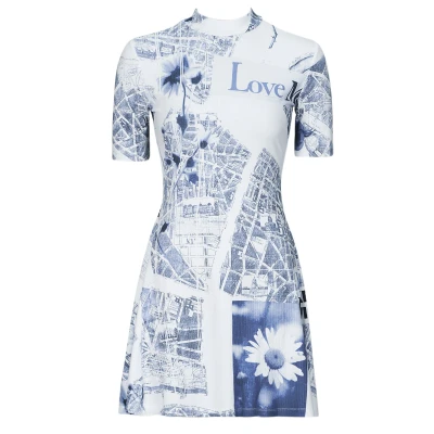Afbeelding van Desigual Clavelitos Jurk, Dames, Maat: Small, White