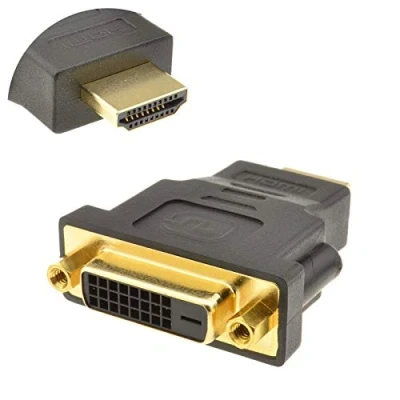 Afbeelding van Hdmi Naar to DVI Adaptor (DVI D Dual Link 24+1) Adapter Voor Vrouwelijk Man Met Verguld Kabel 1080P Full HD Converter Scart