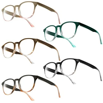 Afbeelding van Leesbril Gil 5 pack plastic leesbrillen met veerscharnieren (+3,00 dpt)
