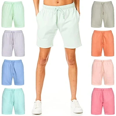 Afbeelding van Light and Shade Soft Touch Loungewear joggingbroek voor dames, joggingbroek, korte broek, mistige jade, M