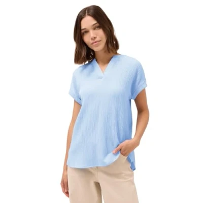 Afbeelding van Cecil MIT Struktur Blouse, Dames, Maat: XL, Blau