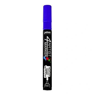 Afbeelding van Pebeo 580111 4 kunstenaarsmarker, metaal, diepblauw