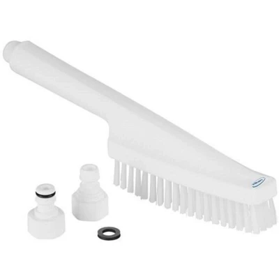 Afbeelding van Vikan handborstel Hard met Watertoevoer Wit