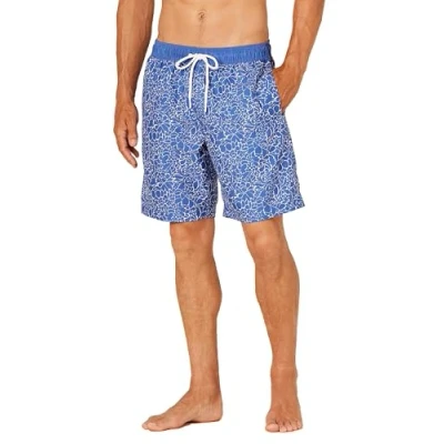 Afbeelding van Amazon Essentials Sneldrogende 9&quot; zwembroek broek Navy Floral, M