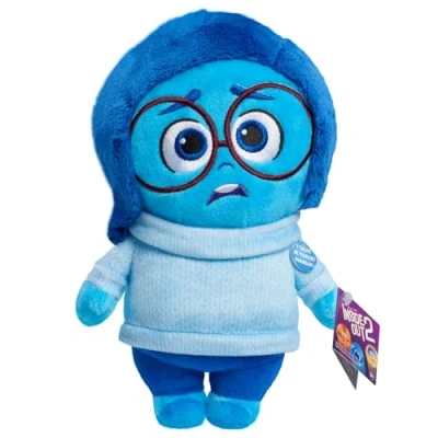 Afbeelding van Just Play Inside Out 2 Talk It klein pluche dier Sadness, speelgoed voor kinderen vanaf 3 jaar (Engels)